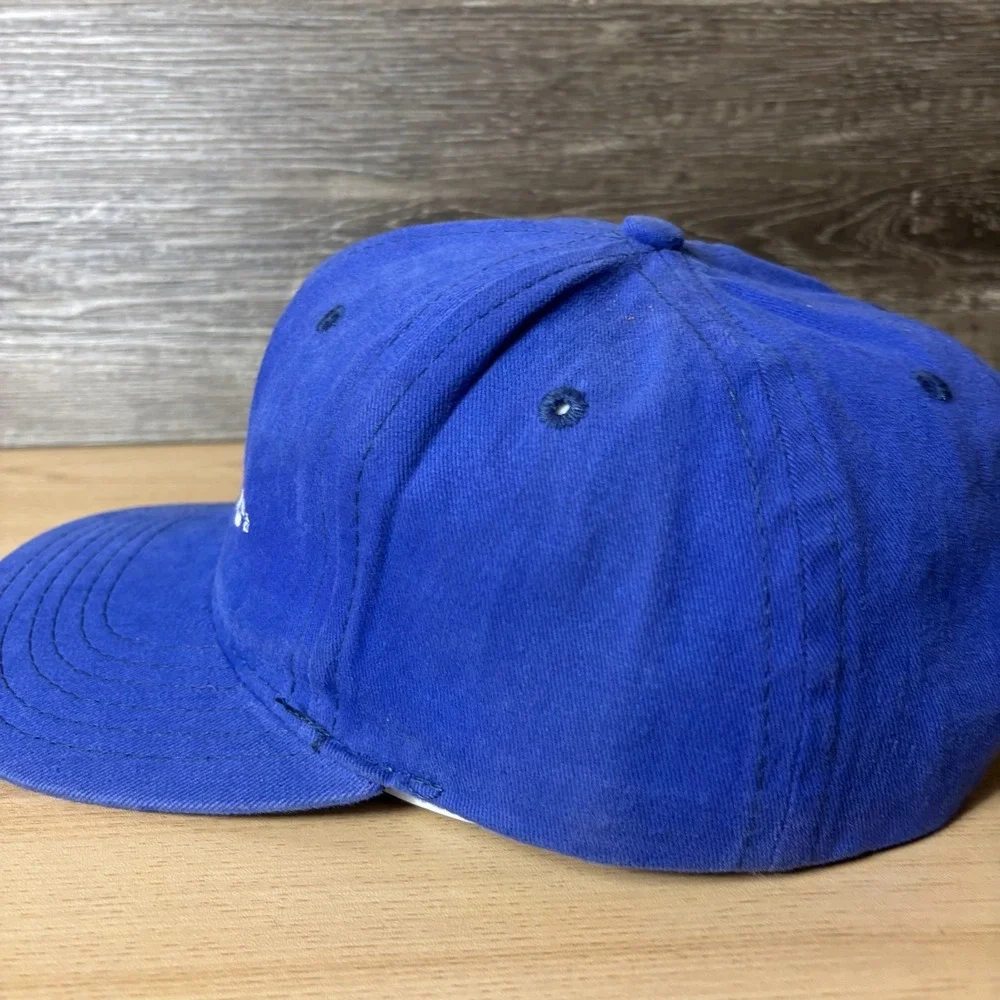 Vintage Boeing Hat Cap Strap Back Blue Planes Aviation Adjustable USA Made